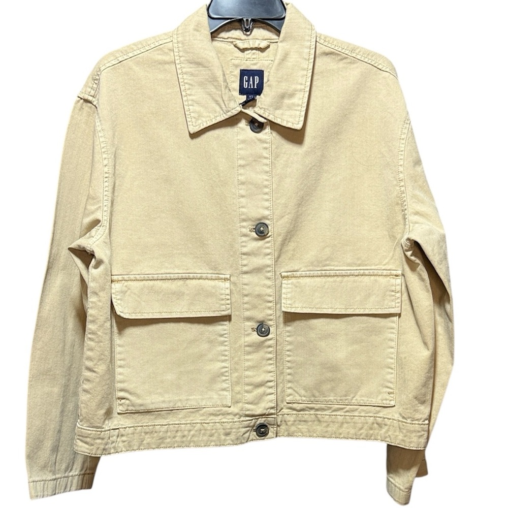 GAP Light Tan Casual Denim Jacket